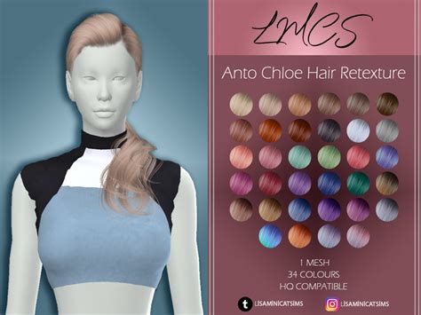 The Sims Resource Lmcs Anto Chloe Hair Retexture
