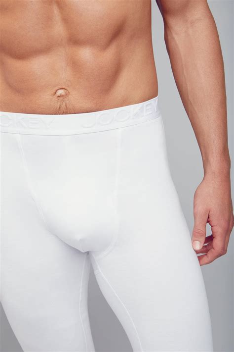 Jockey Mens Underwear Modern Thermal Long John No Y Front White Black