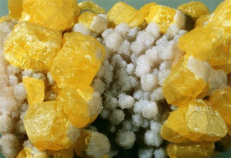 Crystals Of Native Sulphur Stock Image E4251002 Science Photo