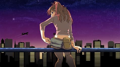 1080x1920 Resolution Female Anime Character Sitting On Railings Hd Wallpaper Wallpaper Flare