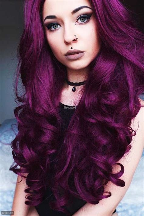 Pin By J On Makeup Dark Purple Hair Color Dark Purple Hair Hair