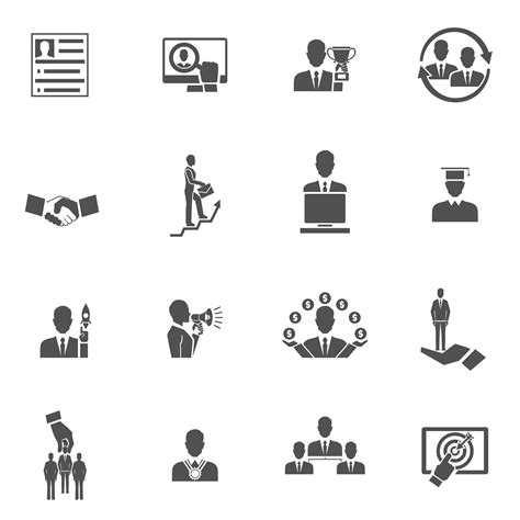 Career Icons Set 463209 Vector Art At Vecteezy