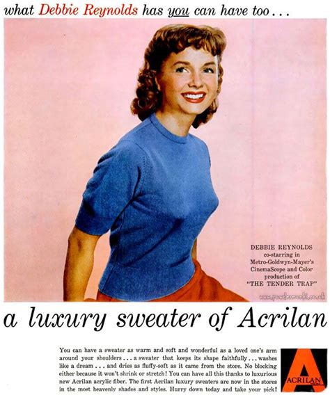 A Luxury Sweater Of Acrilanthese Four Ads For Acrilan Are From 1955