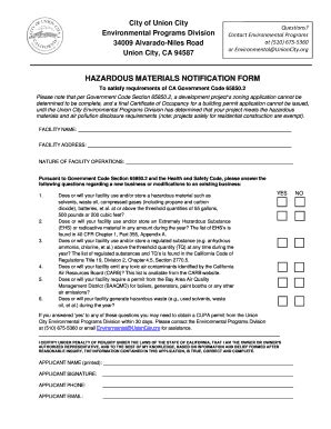 Fillable Online Hazardous Universal Form Fax Email Print PdfFiller