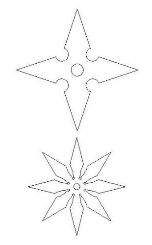Throwing Stars Cnc Cutting Dxf Format File For Plasma