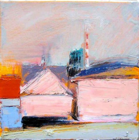 Richard Diebenkorn Bridgeport Pink House 1960 Abstract Landscape