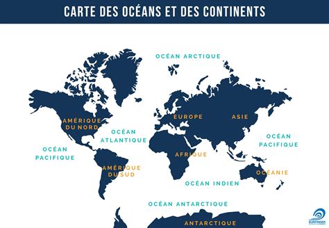 Carte Des Oceans Et Mer
