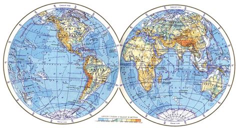 Физическая Карта Мира Крупным Планом Фото — Скачать фото