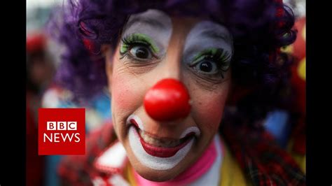 Clowns Bring Joy To Refugee Children Bbc News Youtube