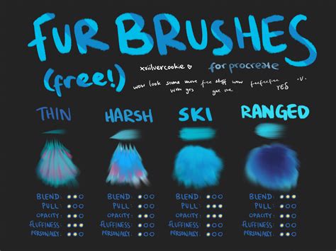 Shop our wide selection of quality artist brushes! procreate fur brushes // free! by xrosecookie on DeviantArt