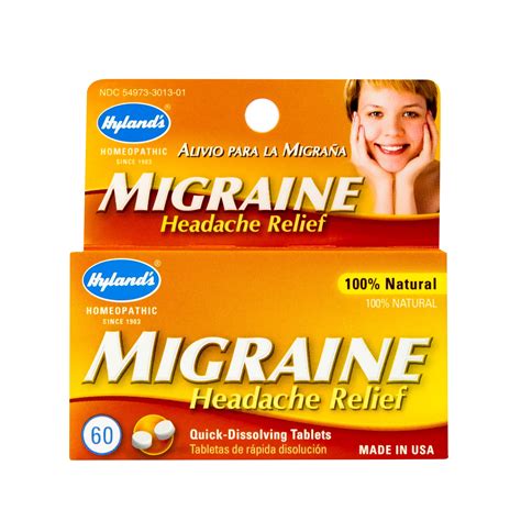Hylands Migraine Headache Relief Tablets Natural Relief Of Migraine
