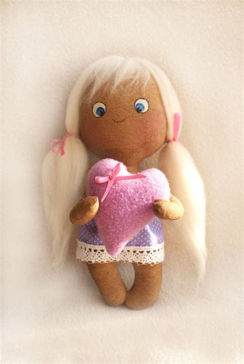 Diy Doll Making Kit Girl Doll Easy To Do Tilda Style Primitive Etsy