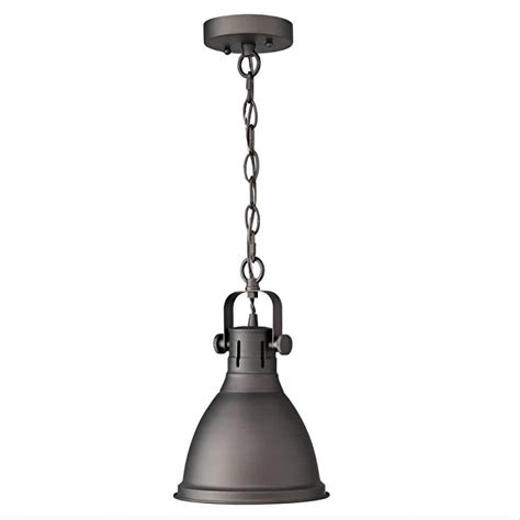 Jazava 12 7 In 1 Light Oil Rubbed Bronze Pendant Light With Vintage Metal Shade Hd4054m Orbdm