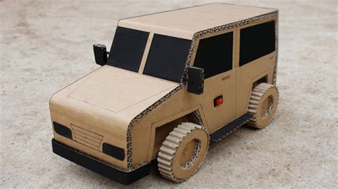 How To Make A Car From Cardboard At Home Very Easy Youtube