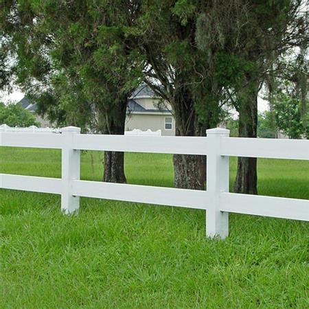 Black vinyl fencing is also available for a more chic look. 2-Rail Post & Rail Vinyl Fence | Danielle Fence & Outdoor ...