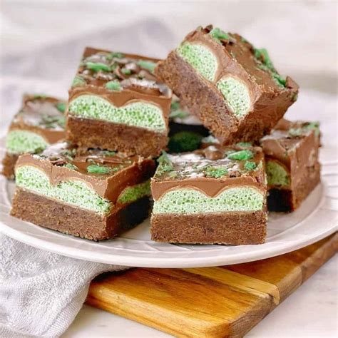 Peppermint Slice With Chocolate Easy No Bake Recipe · Chef Not