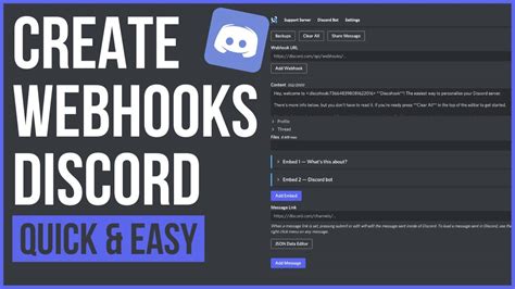 How To Create Webhooks On Discord Youtube