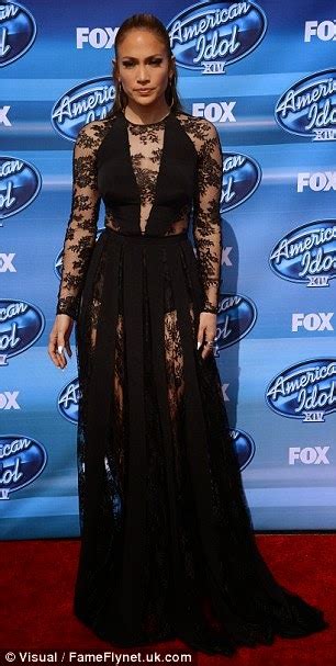 Pics Jlo Stuns In Sheer Panelled Gown At American Idol Grand Finale