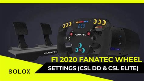 F1 2020 Fanatec Wheel Settings CSL DD CSL Elite