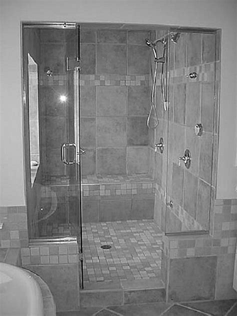 Ideas Bathroom Shower Stalls Tile Alluring Medium Size Light Grey Stone