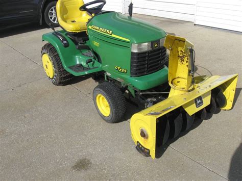 John Deere GT Riding Lawn Mower With Snow Blower For Sale RonMowers