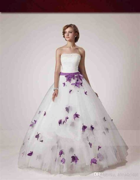 White And Purple Wedding Dress Wedding And Bridal Inspiration