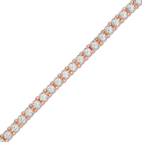 Browse our amazing selection of fashionable rose gold bracelets such as rose gold bangles at zales. 4 CT. T.W. Diamond Tennis Bracelet in 10K Rose Gold | Zales