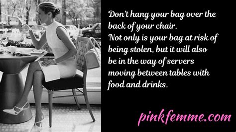 Where To Keep Your Purse Or Handbag At A Restaurant Pinkfemme