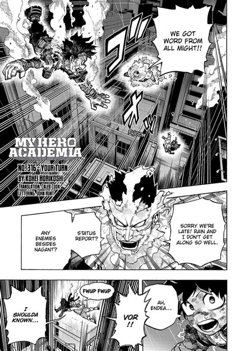 Read Boku No Hero Academia Chapter 316 On Mangakakalot