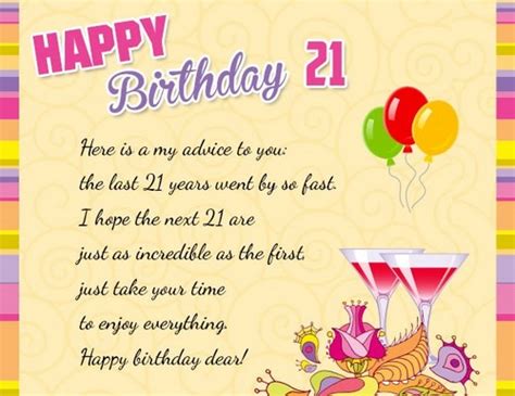 Your daughter deserves a beautiful birthday wishes card that she will love, so look for a birthday wishes that reflects her personality and favorite things. 21st Birthday Quotes and Wishes | WishesGreeting