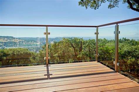 These robust and durable glass railing are available at the most reasonable prices. Glass Railing for a Scenic Deck - Viewrail