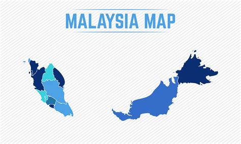 Malaysia Detailed Map With Regions 2323045 Vector Art At Vecteezy
