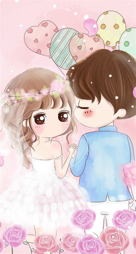 Cute Cartoon Anime Couple Wallpapers - Wallpaper Cave
