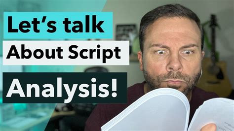 Actors Let S Talk Script Analysis Youtube