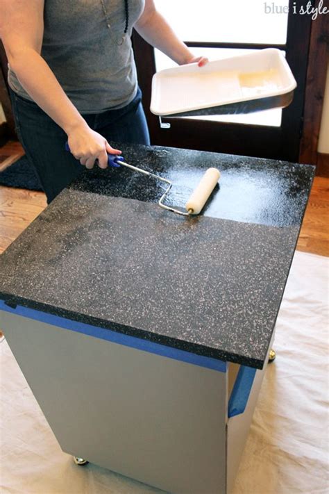 Apply one to two coats of paint and then seal the surface with polyurethane after the paint has dried. Update Laminate Countertops With Paint Using Rustoleum ...
