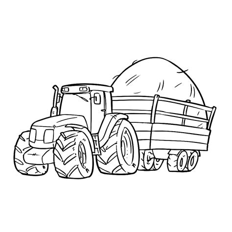 The best free tractor drawing images download from 638 free. Leuk voor kids | tractor-0004 | Tractor, Kleurplaten, Kleuren