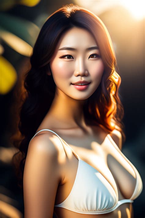 Lexica - Professional photo of a beautiful Japanese woman model in a