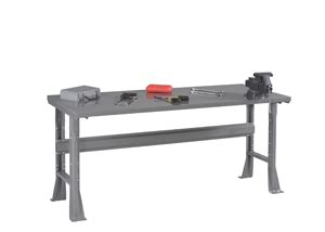 Tennsco Storage Made Easy Flared Leg Workbench With Steel Top