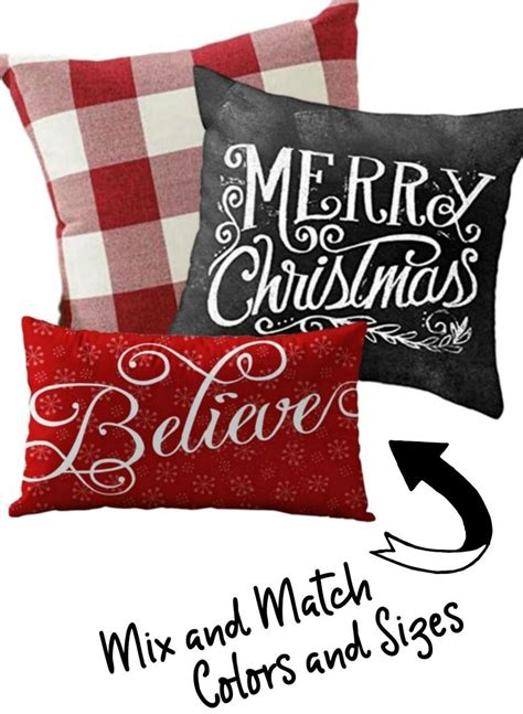 Diy christmas decorations to make your home merry and bright. 25 MUST HAVE Christmas Pillow Covers Under $10 | Christmas ...