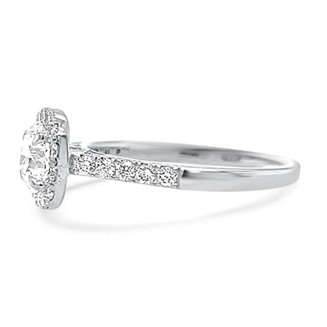 Ct Cushion Diamond Halo Ring Underwoods Jewelers