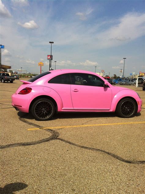 Pink Vw In A Walmart Parking Lot In Waco Texas Pink Vw Bug Pretty
