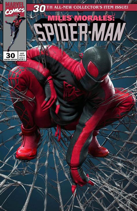 Miles Morales Spider Man 30 Grassetti Exclusive New Costume