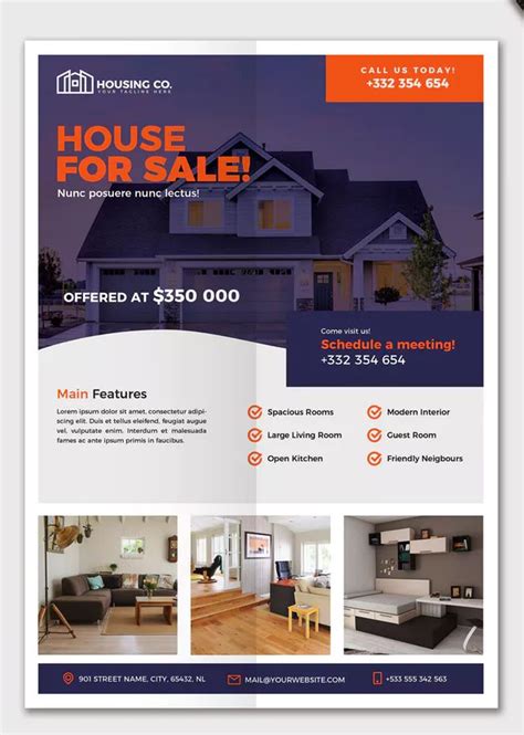 Real Estate Poster Template Psd Poster Template Design Poster