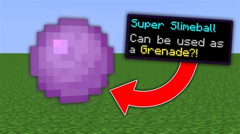 Minecraft But There Are Custom Slimeballs Youtube