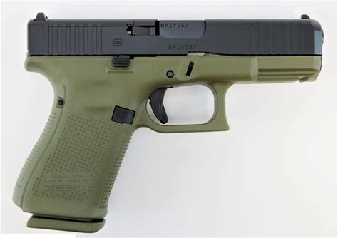 Glock 19 Gen5 Mos Fs Battlefield Green 9mm Pistol Modular Optics