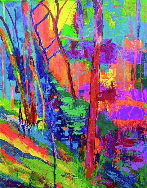 Abstracted Forest 2 Painting By Adele Steinberg Fine Art America