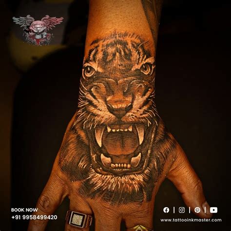 Roaring And Powerful Looking Tiger Face Tattoo Tattoo Ink Master