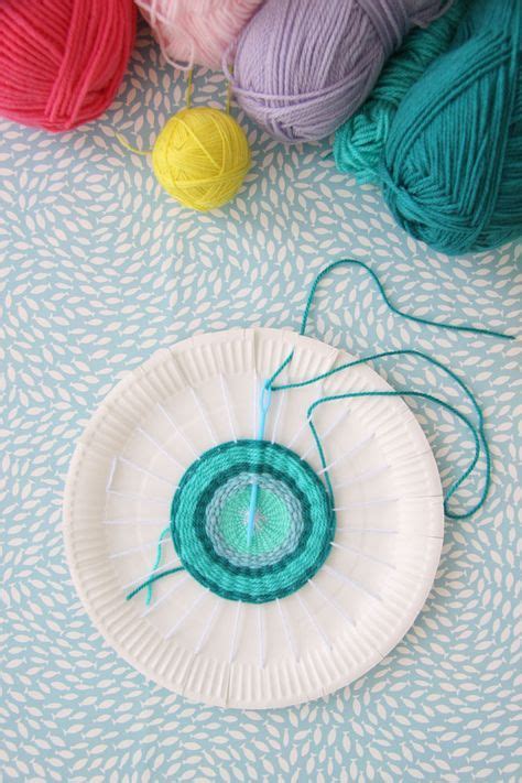 9 Paper Plate Weavings Ideas Weaving Projects Paper Plate Crafts