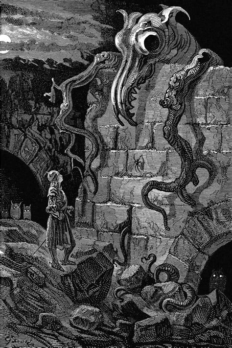 Gnarled Monster By Gustave Dore Print Poster Etsy