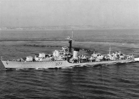 Hms Trafalgar D77 Was A Battle Class Destroyer Of The British Royal